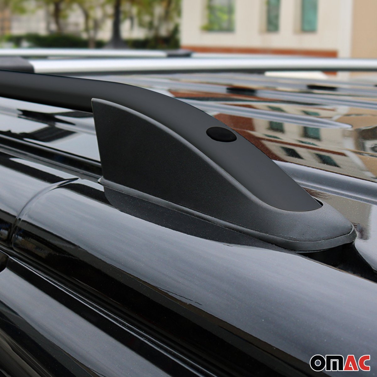 Ford Transit Connect Roof Rails - L2 Long - Omac - Elegance Alu - Black - '10-'13